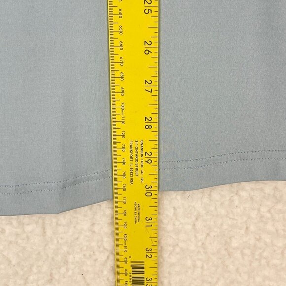 Swannies Men's Solid Blue Short Sleeve Athletic Golf Stretch Casual Polo Size XL - Picture 6 of 12